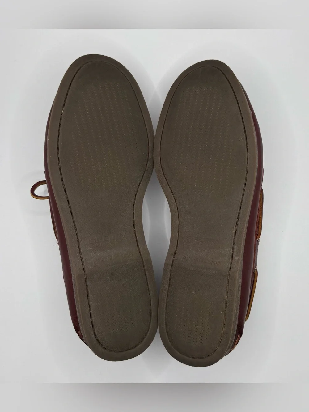 Sperry Gold Cup Leather Boat Shoes Men's Size 10.5M Burgundy Brown Hand-Sewn